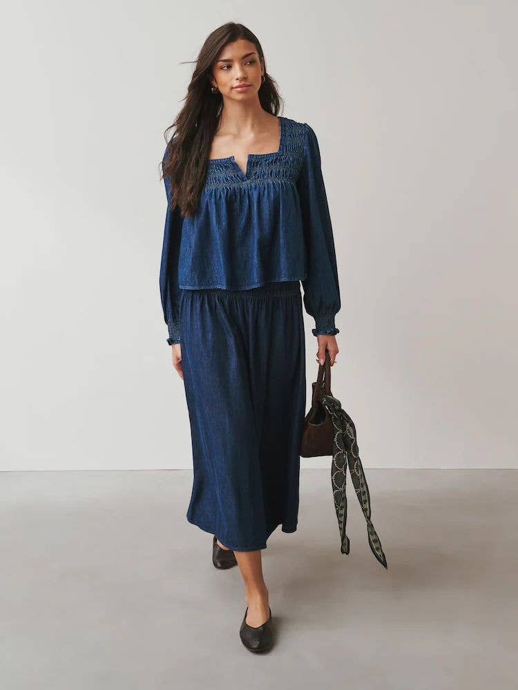 Denim Maxi Skirt