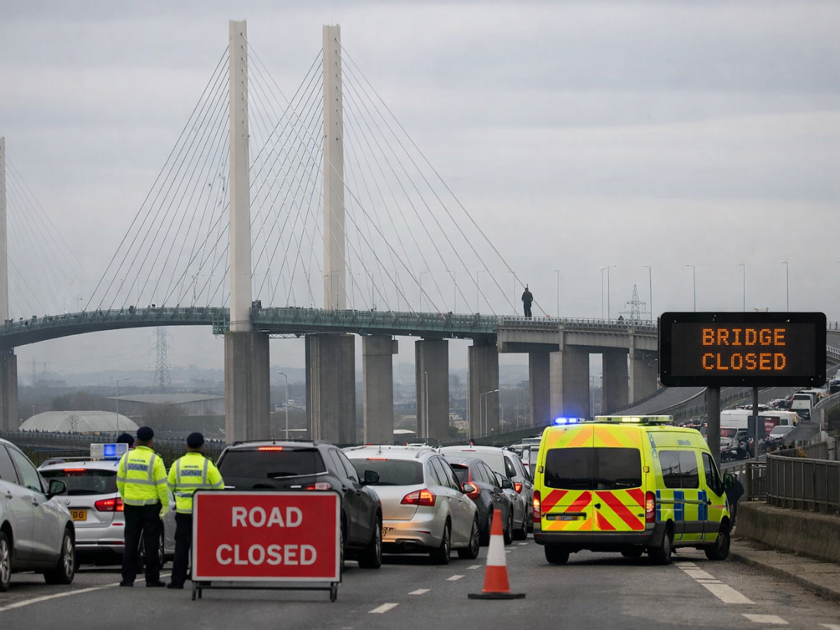 Dartford Crossing closed as emergency services respond to 'man' on the ...