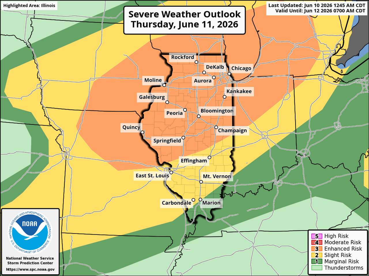 Severe weather threats coming into focus for Illinois with multiple ...