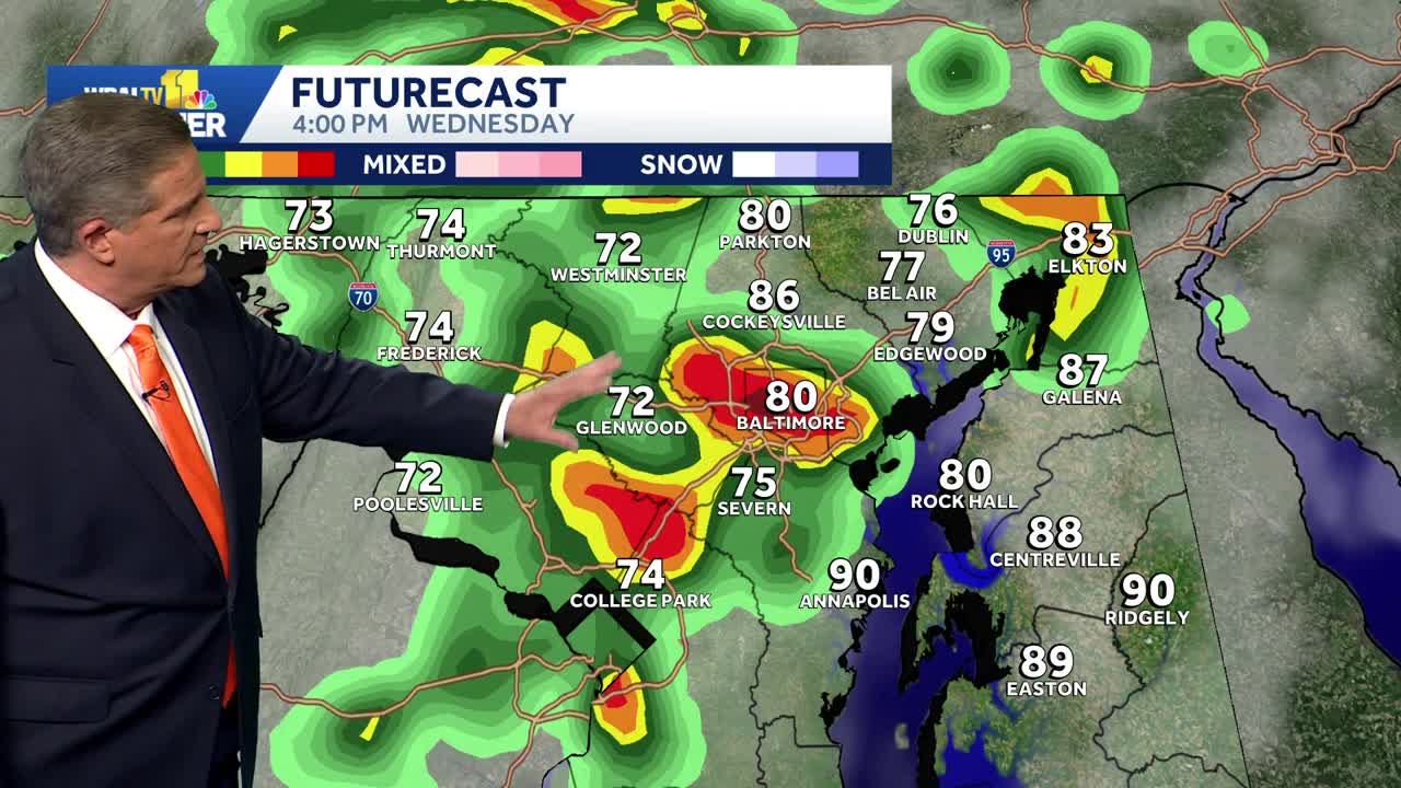 Strong storms possible in the heat and humidity