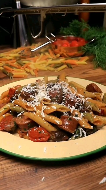 Hearty sausage pasta dish