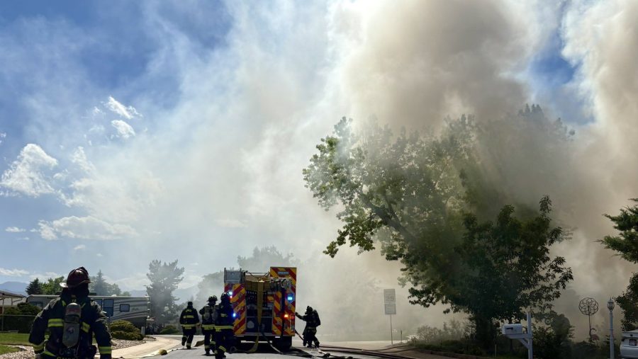 Smoke seen for miles as fire breaks out at Arvada home