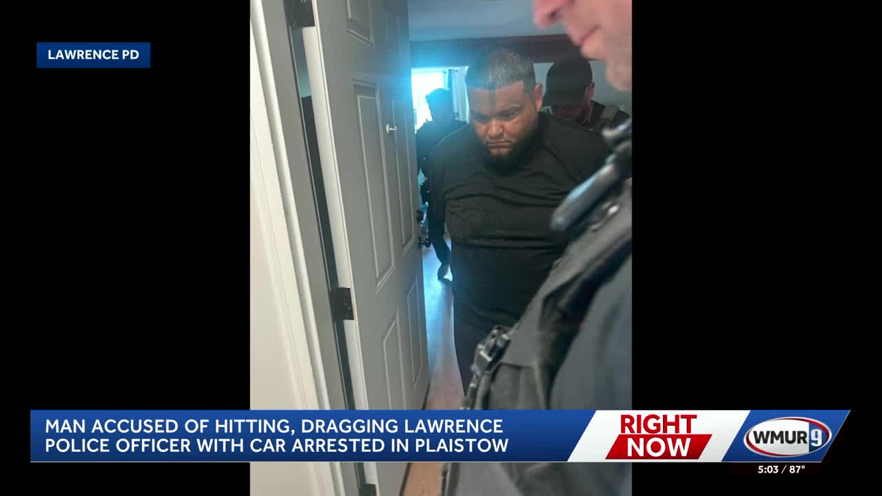 Man accused of hitting, dragging Lawrence police officer arrested in ...