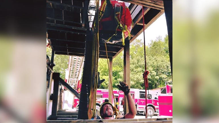 Goldsboro Fire Department trains in confined space rescue simulation