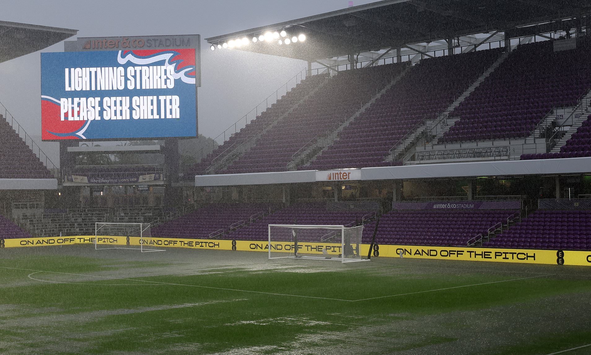 England's final World Cup warm-up game is delayed amid weather chaos in Florida
