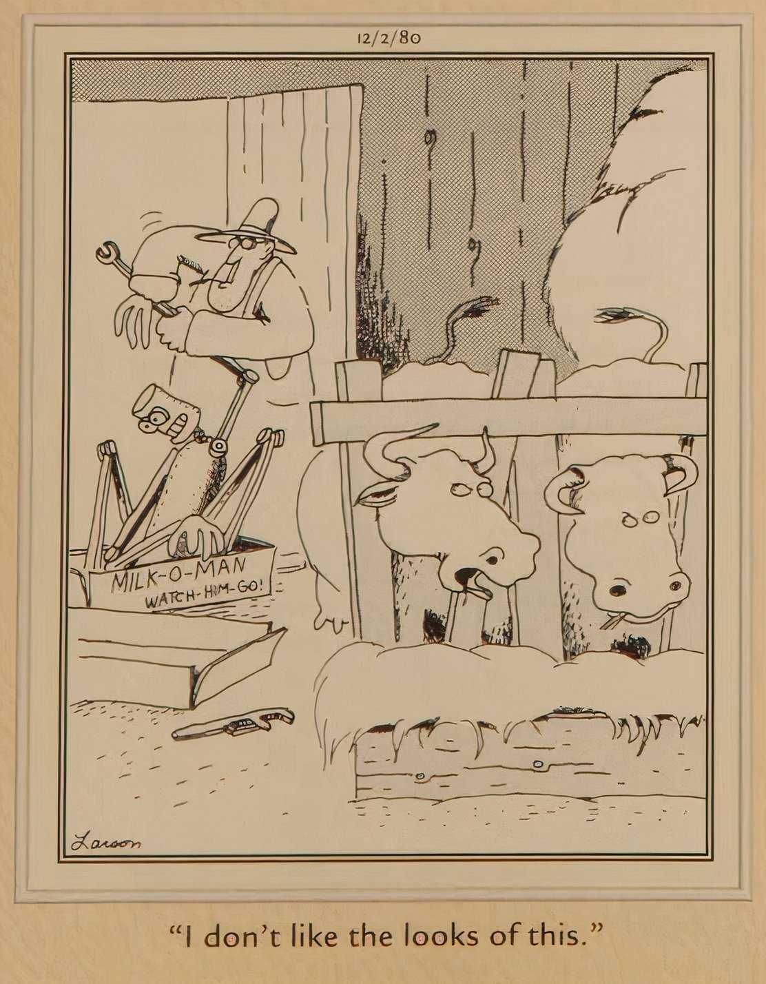 The first cows seen in The Far Side