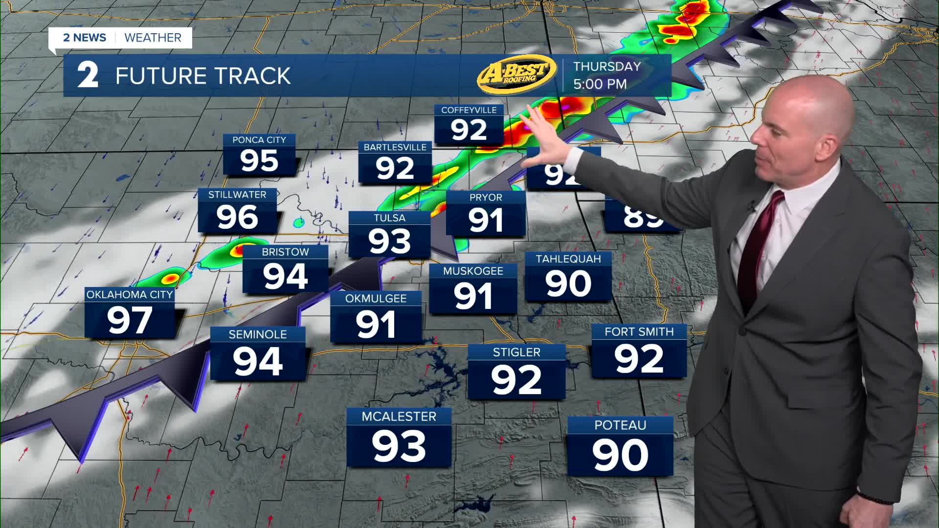 Storm chances return Thursday PM and night