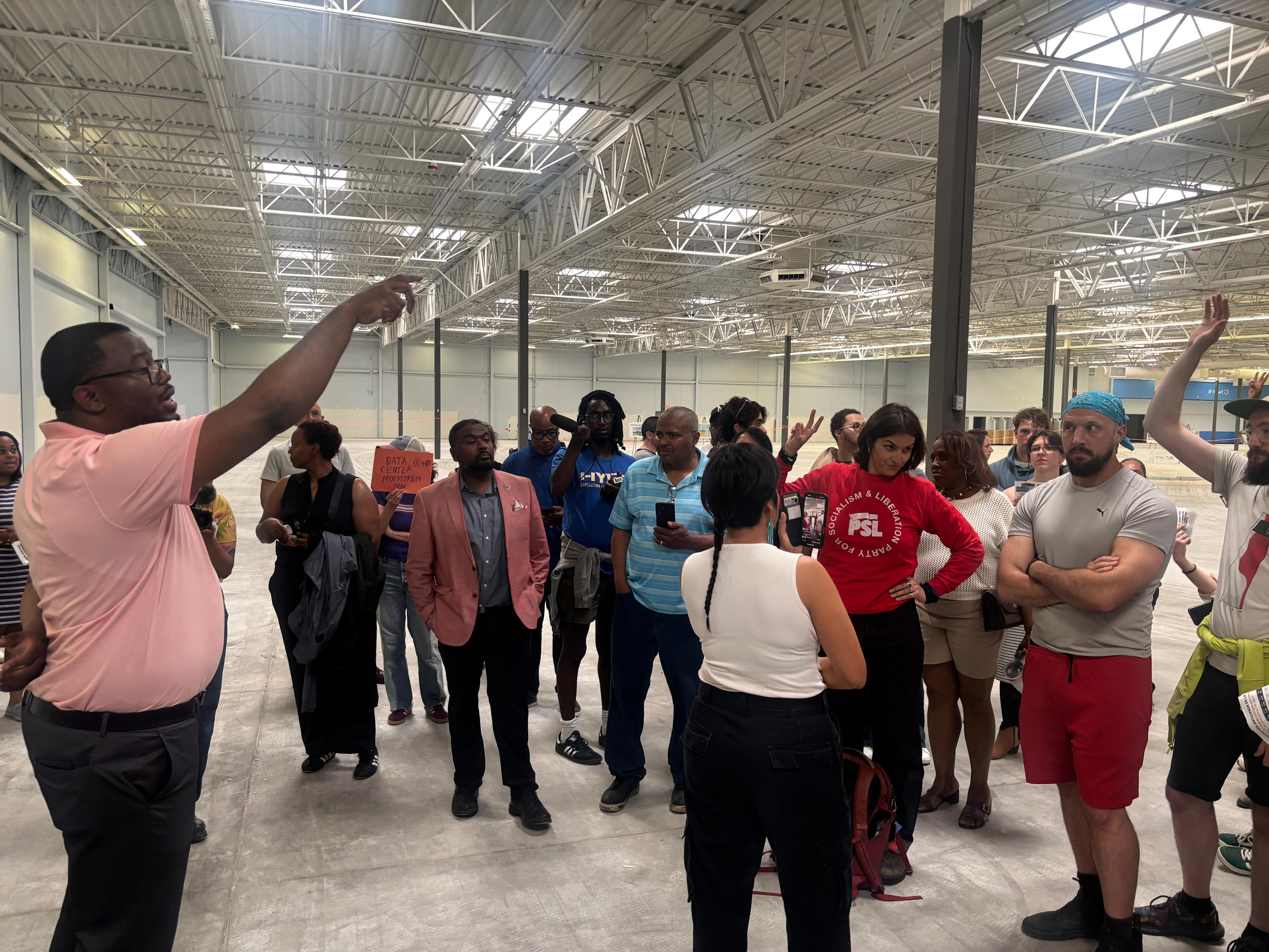 Crowd Demands Answers on Data Center at Midtown Walmart Project