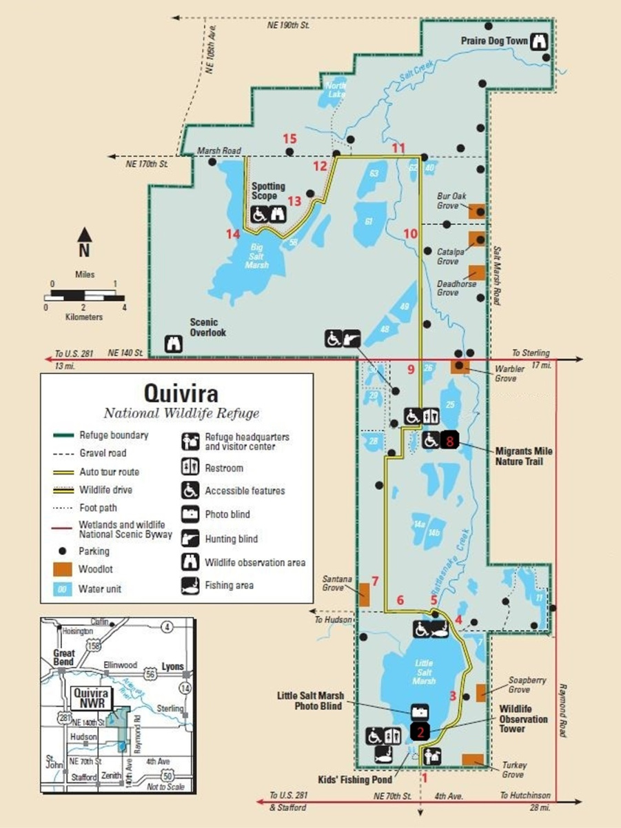 Quivira National Wildlife Refuge Map