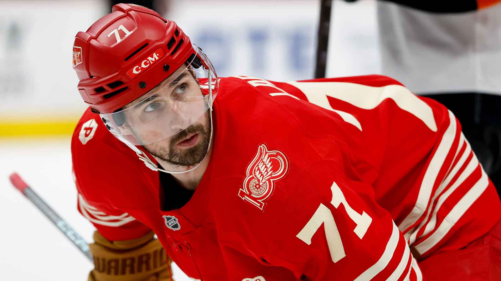 Was Red Wings’ Dylan Larkin booed before season opener amid trade request?
