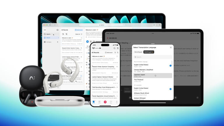 Viaim's earbuds solve the biggest problems with AI note-taking devices