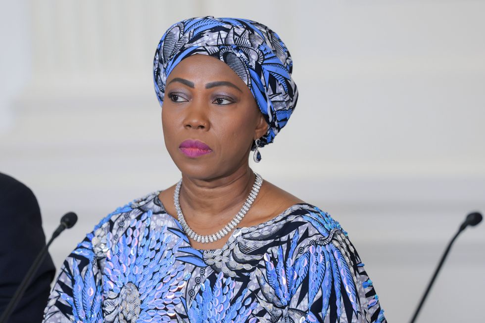Sierra Leone's First Lady Fatima Jabbe-Bio | Source: GETTY