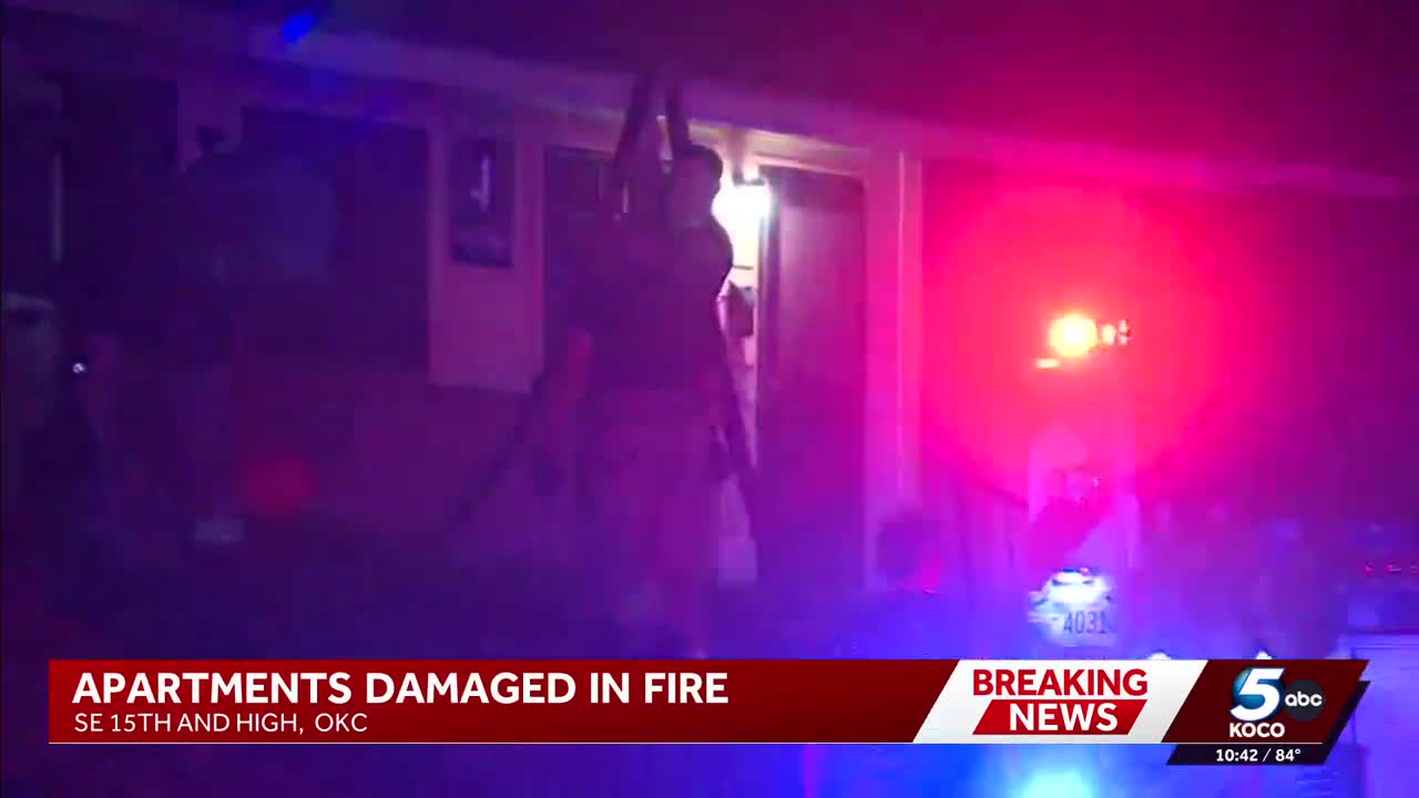 5 people displaced after apartment complex fire in SE OKC