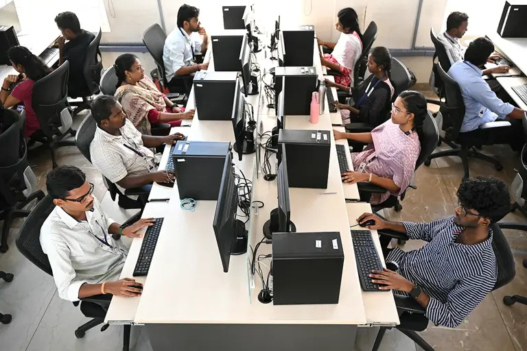The Indian workers training AI robots to take their jobs