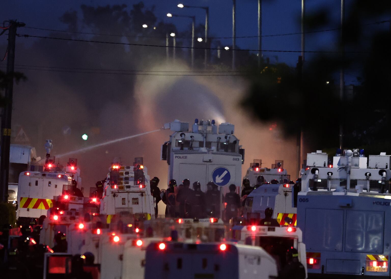 Twelve police officers injured in second night of unrest in Northern ...