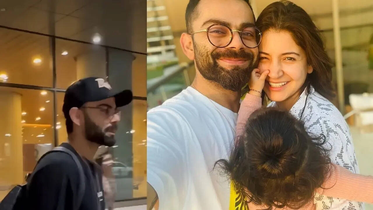 Virat Kohli skips photos as daughter Vamika waits in the car at the airport sans Anushka Sharma, says 'beti ko ghar leke jaana hai', netizens back him