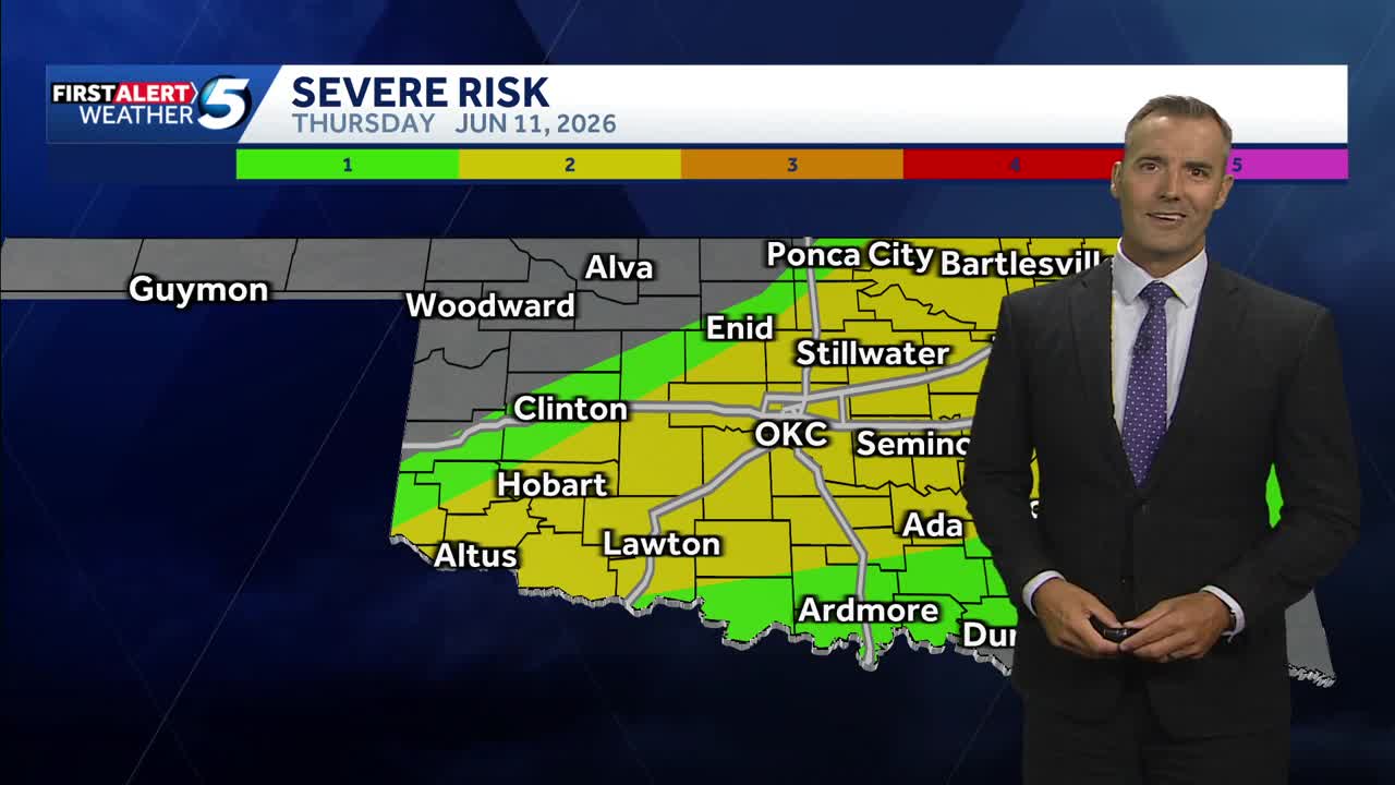 Oklahoma weather forecast: Alert day with storms late Thursday
