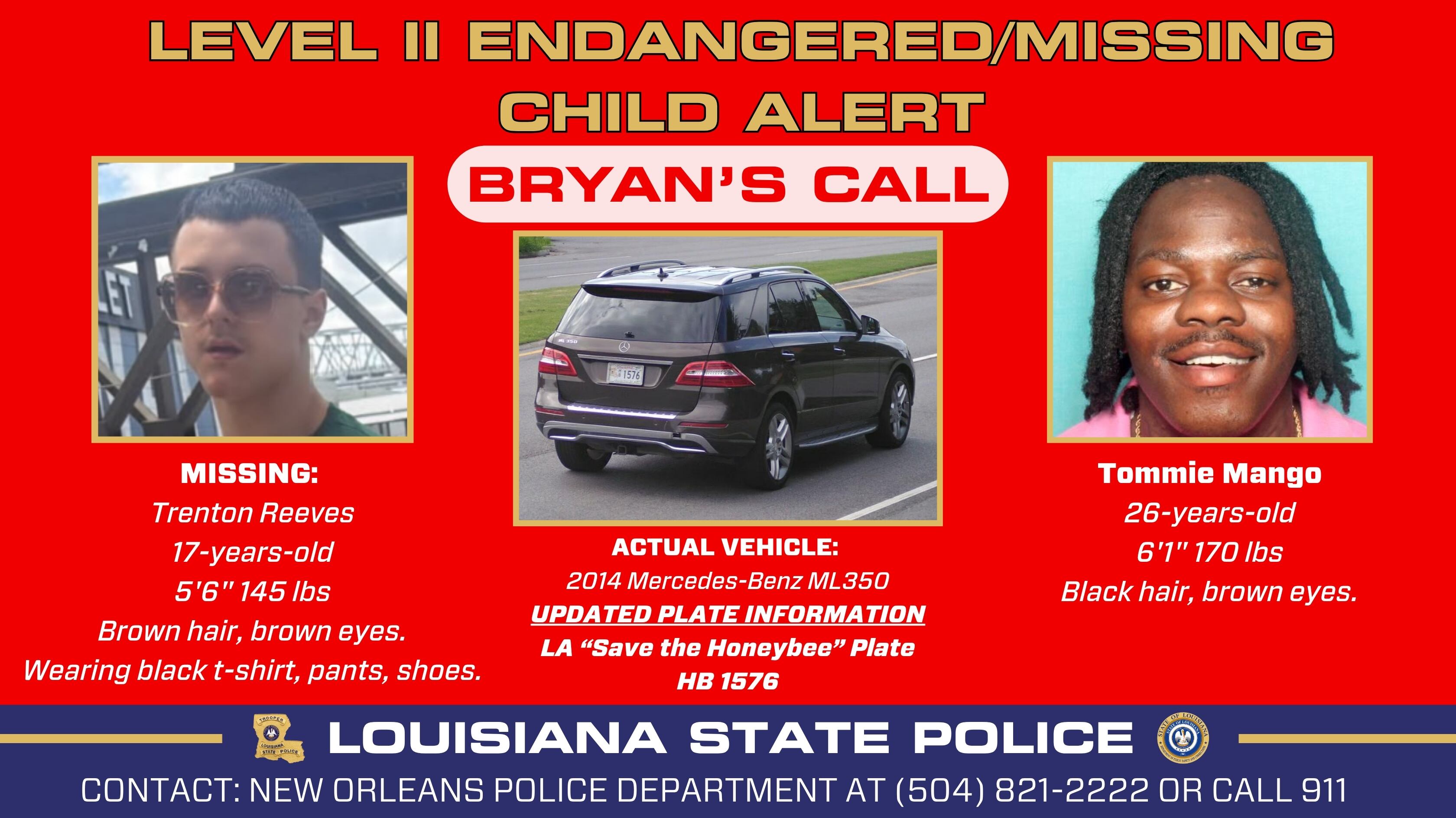 State police searching for missing 17-year-old last seen in New Orleans
