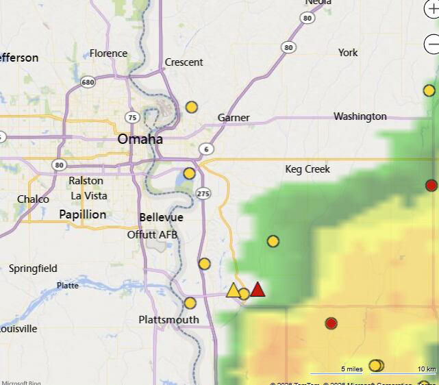 Thousands lose power as severe storms strike eastern Nebraska, western Iowa