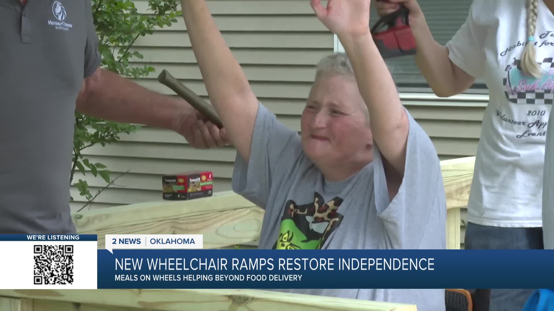 Meals on Wheels builds wheelchair ramp for disabled Oklahoman