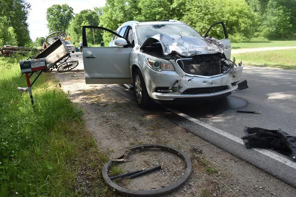 Boy, 11, seriously hurt; horse killed in crash involving buggy
