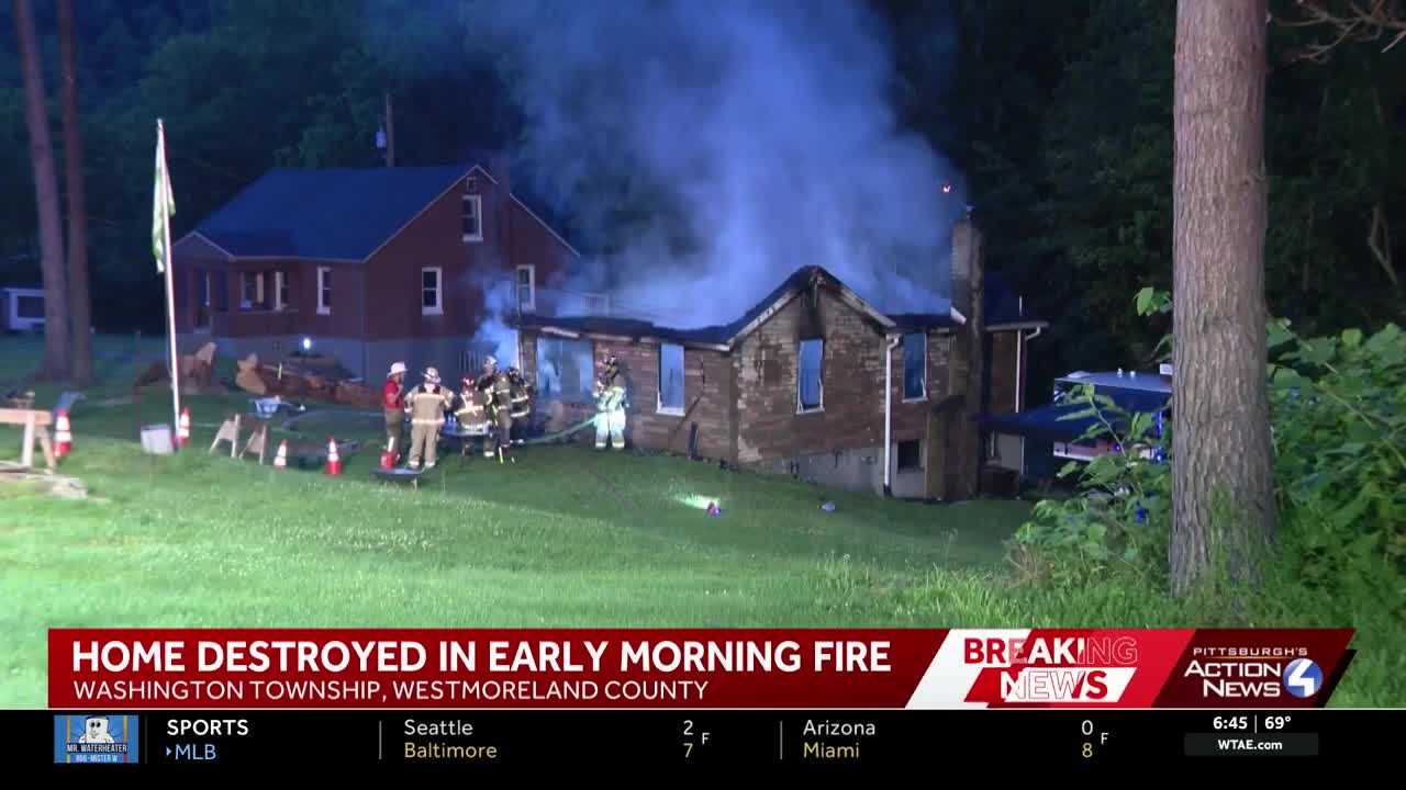 Fire tore through Westmoreland County roof | Home destroyed
