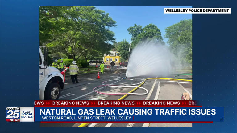 Natural gas leak in Wellesley prompts large emergency response