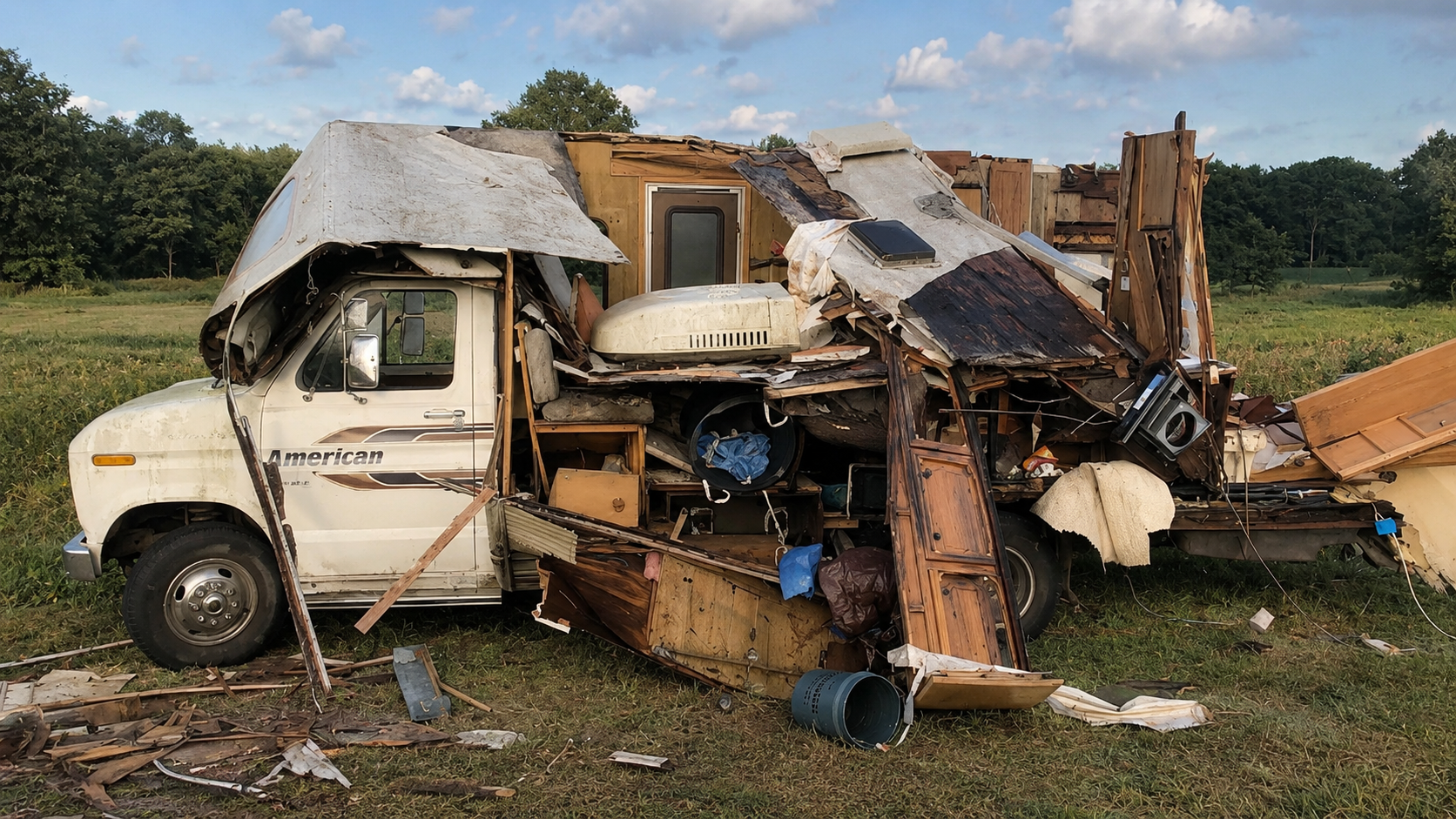 This RV looked unstoppable - then it went off-road