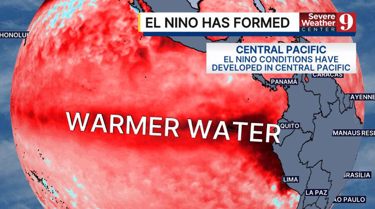 Strong El Niño expected to impact global weather patterns