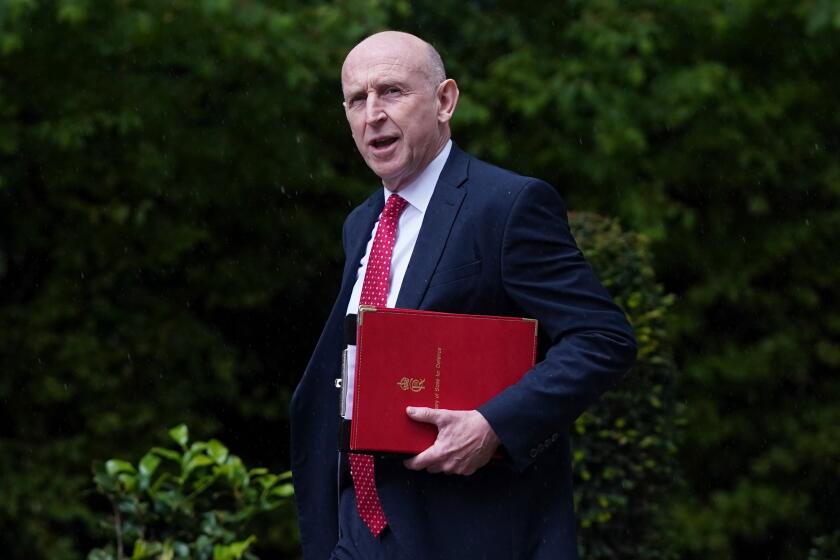 UK defense secretary resigns, saying the government is not willing to ...