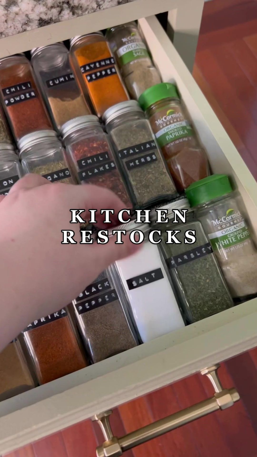 Best feeling: Restocking and organizing your kitchen today