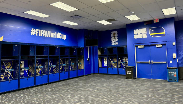 Inside Houston Stadium, all ready for the World Cup
