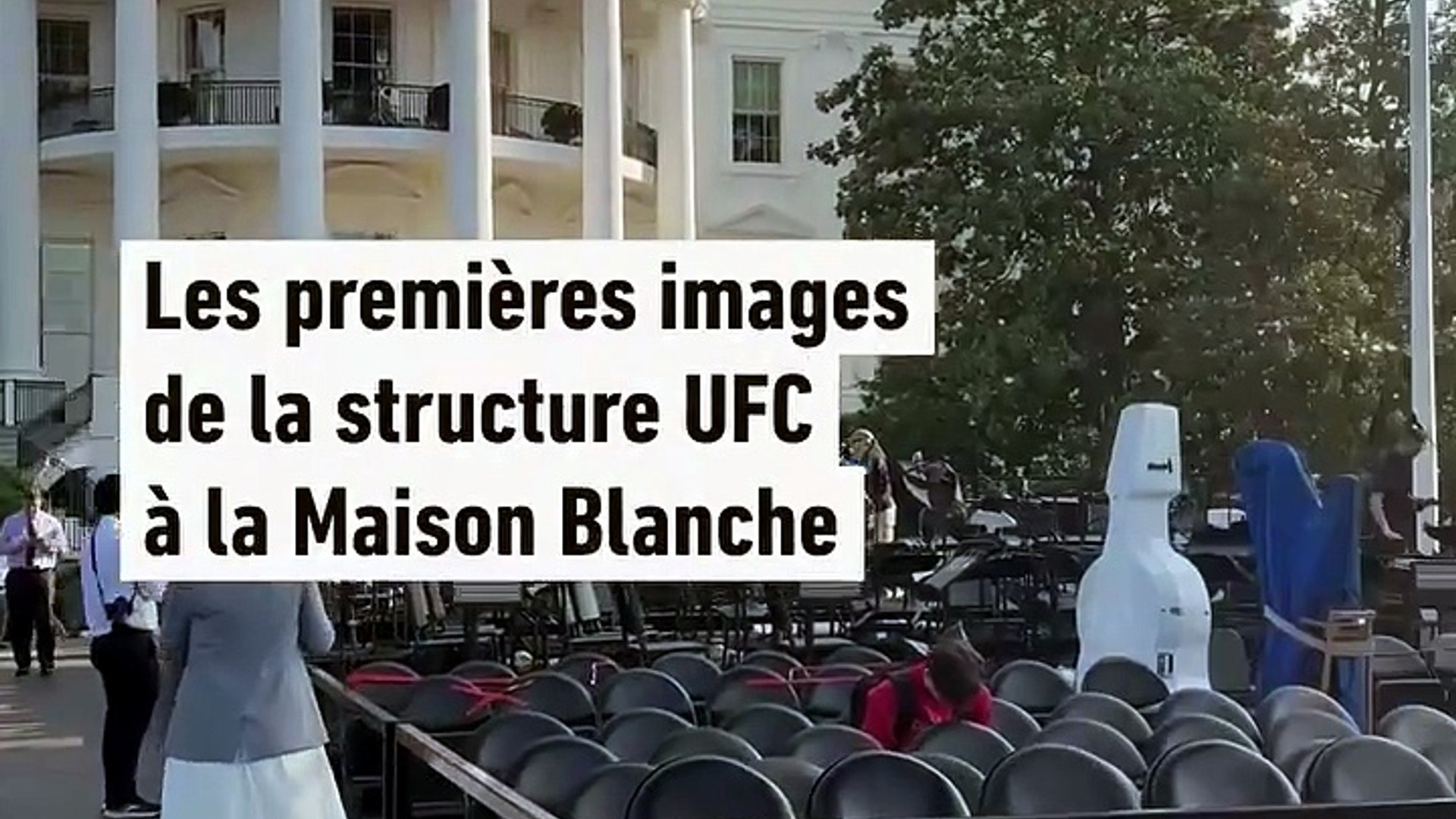 Les premières images de la structure UFC à la Maison Blanche - MMA - UFC