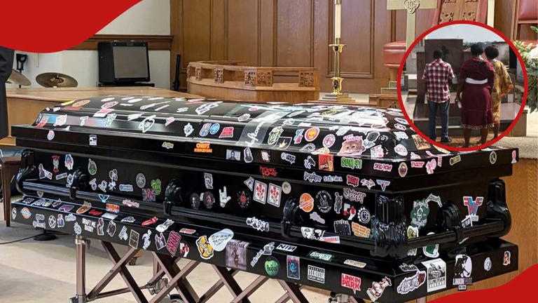 Family fulfils late son's unusual final wish, puts band stickers and ...