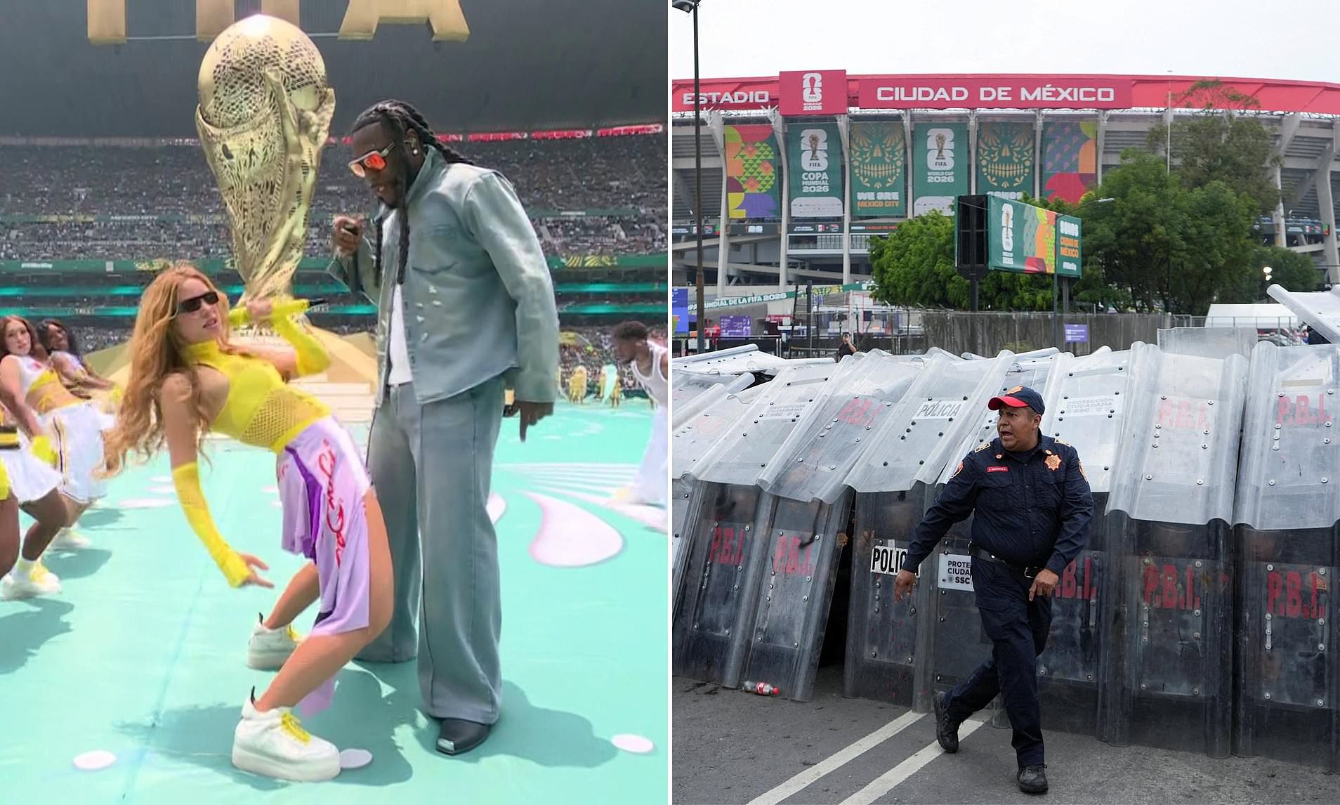 Fireworks, Shakira... and riot police: World Cup kicks off in spectacular style