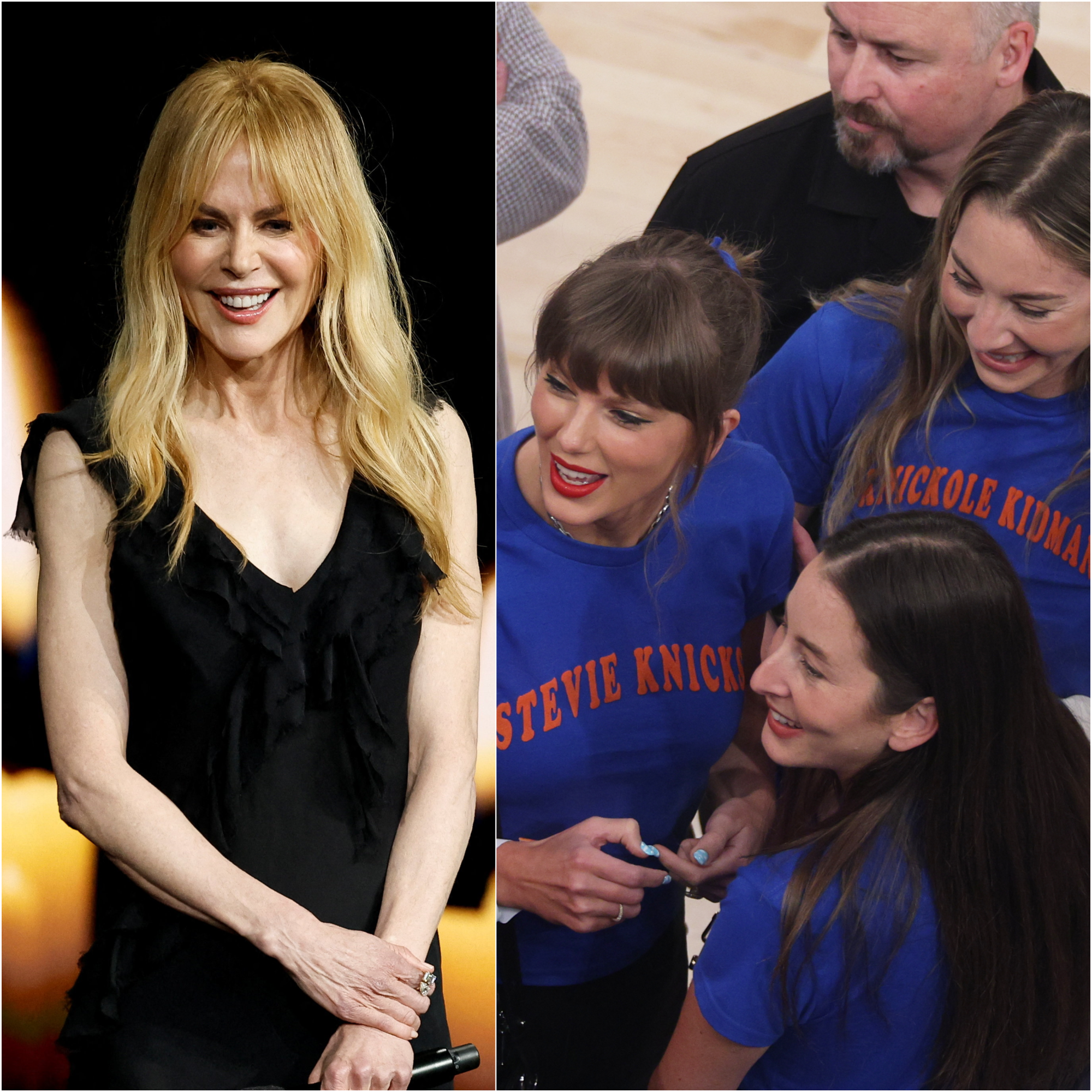 Nicole Kidman reacts to Taylor Swift, Haim's 'Knickole' shirt at Knicks ...