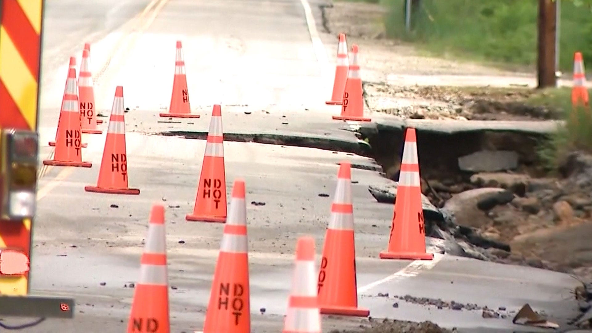 Heavy rain causes '100-year flood' that dealt damage to New Hampshire roads