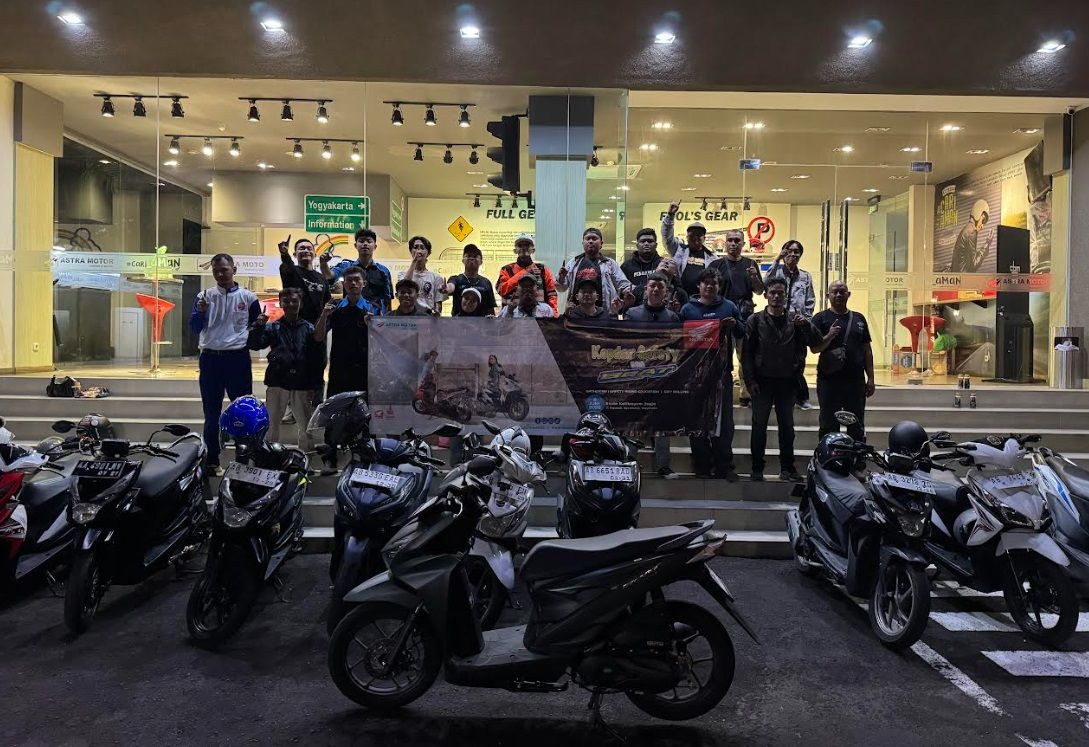 Astra Motor Yogyakarta undang komunitas Honda BeAT night riding ...