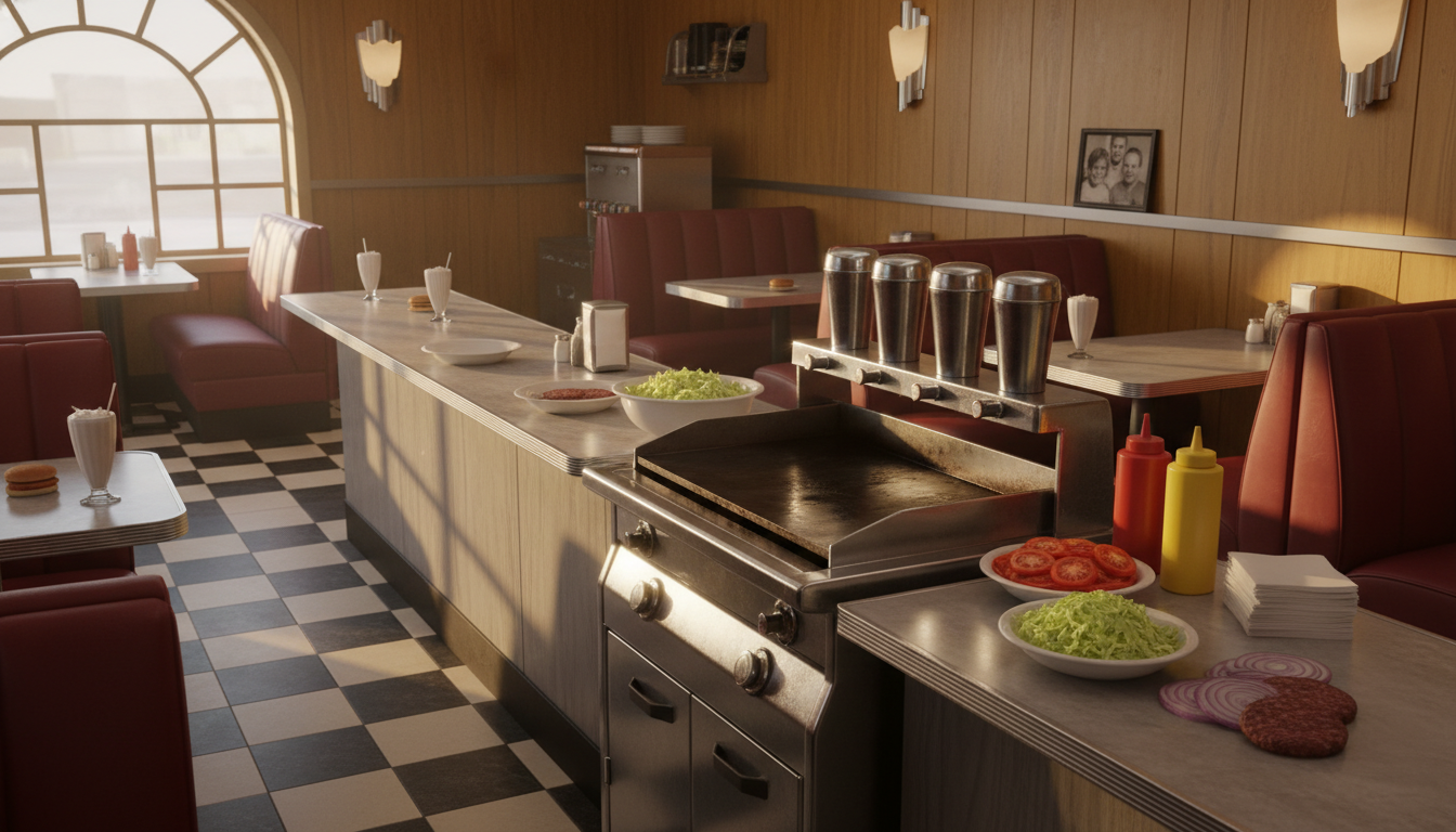 Griddle & Grill Burgers The Post-War Dream