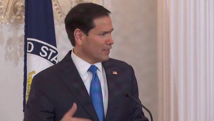 Rubio compares Trump's UFC event at White House to moon landing