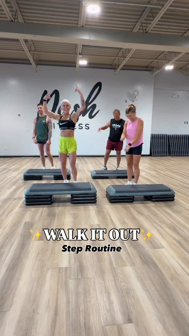 Walk it out step routine fun and energetic