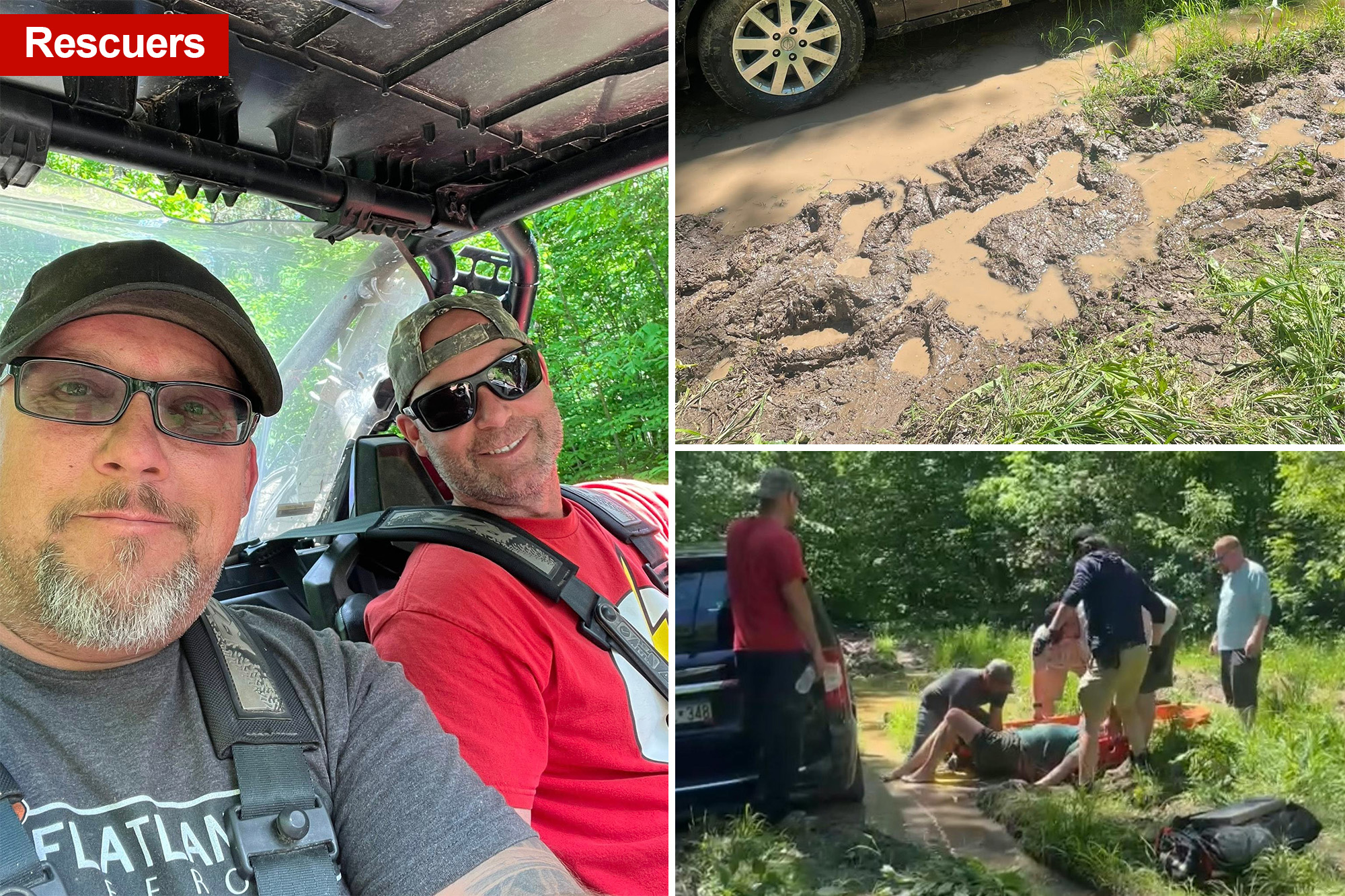 Pair of ATVers rescue missing woman stuck in 'quicksand' mud for 3 days ...