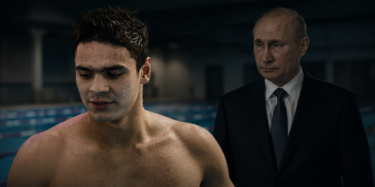 Putin shadow follows professional swimmer into retirement