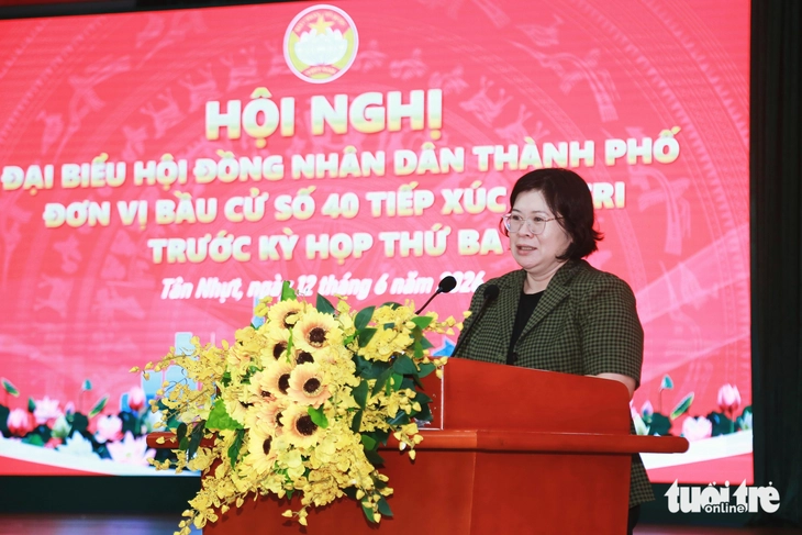 Phó bí thư Thành ủy TP.HCM tiếp xúc cử tri bốn xã khu vực Bình Chánh
