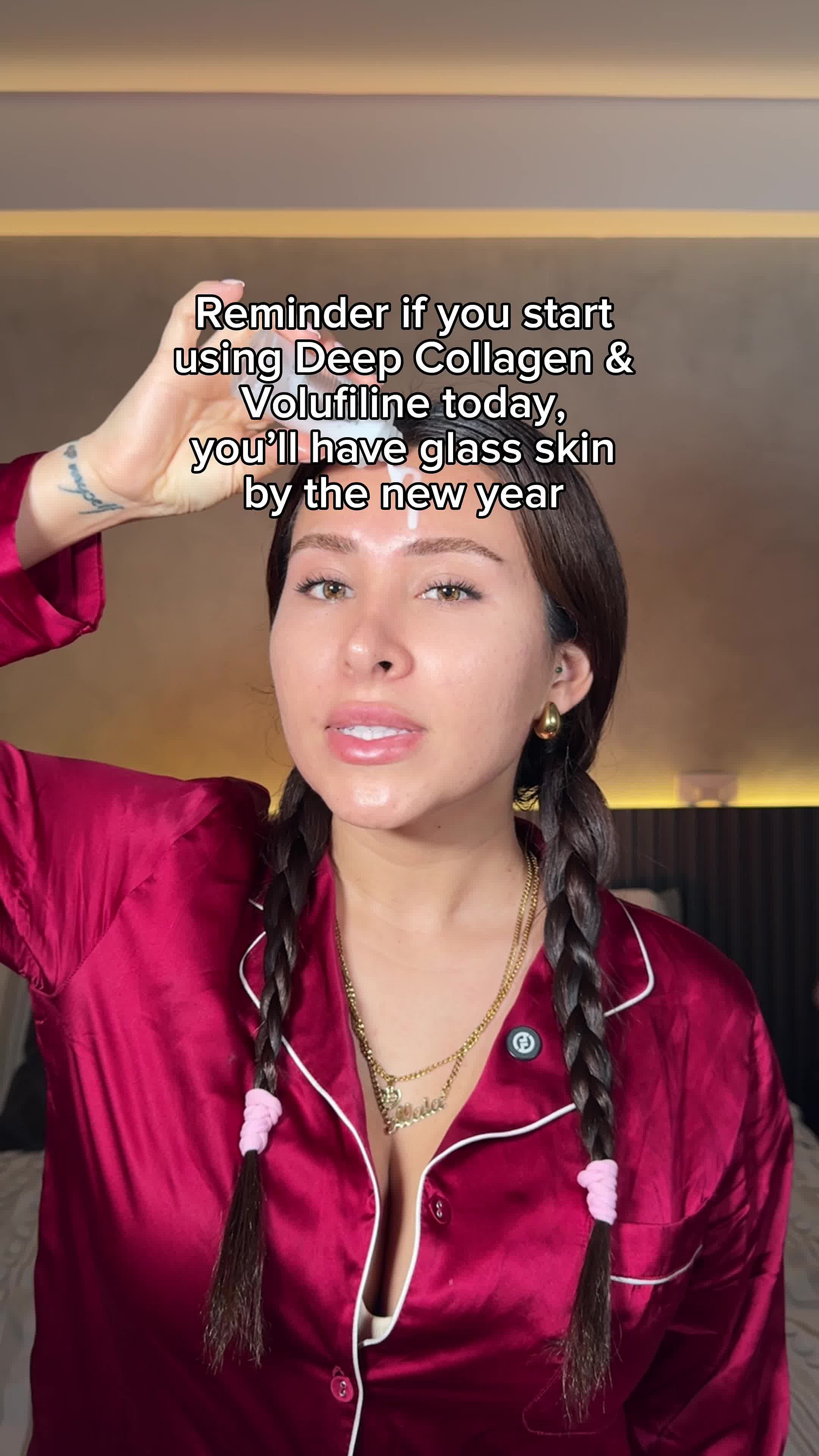 My deep collagen and volufiline Korean skincare results
