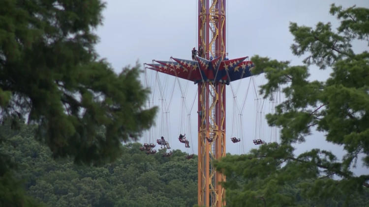 High-angle rescue underway at Six Flags St. Louis