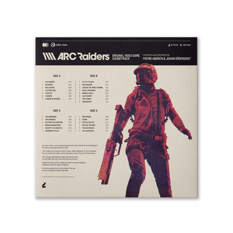 ARC Raiders 2xLP vinyl soundtrack release by iam8bit