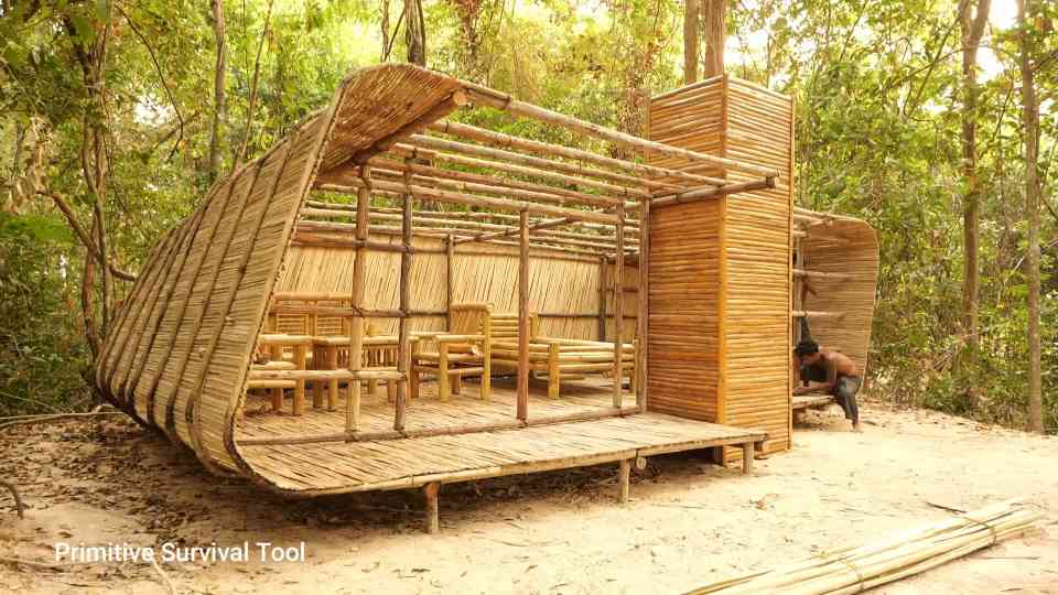While you pay rent, he built a 2-story mansion with primitive tools