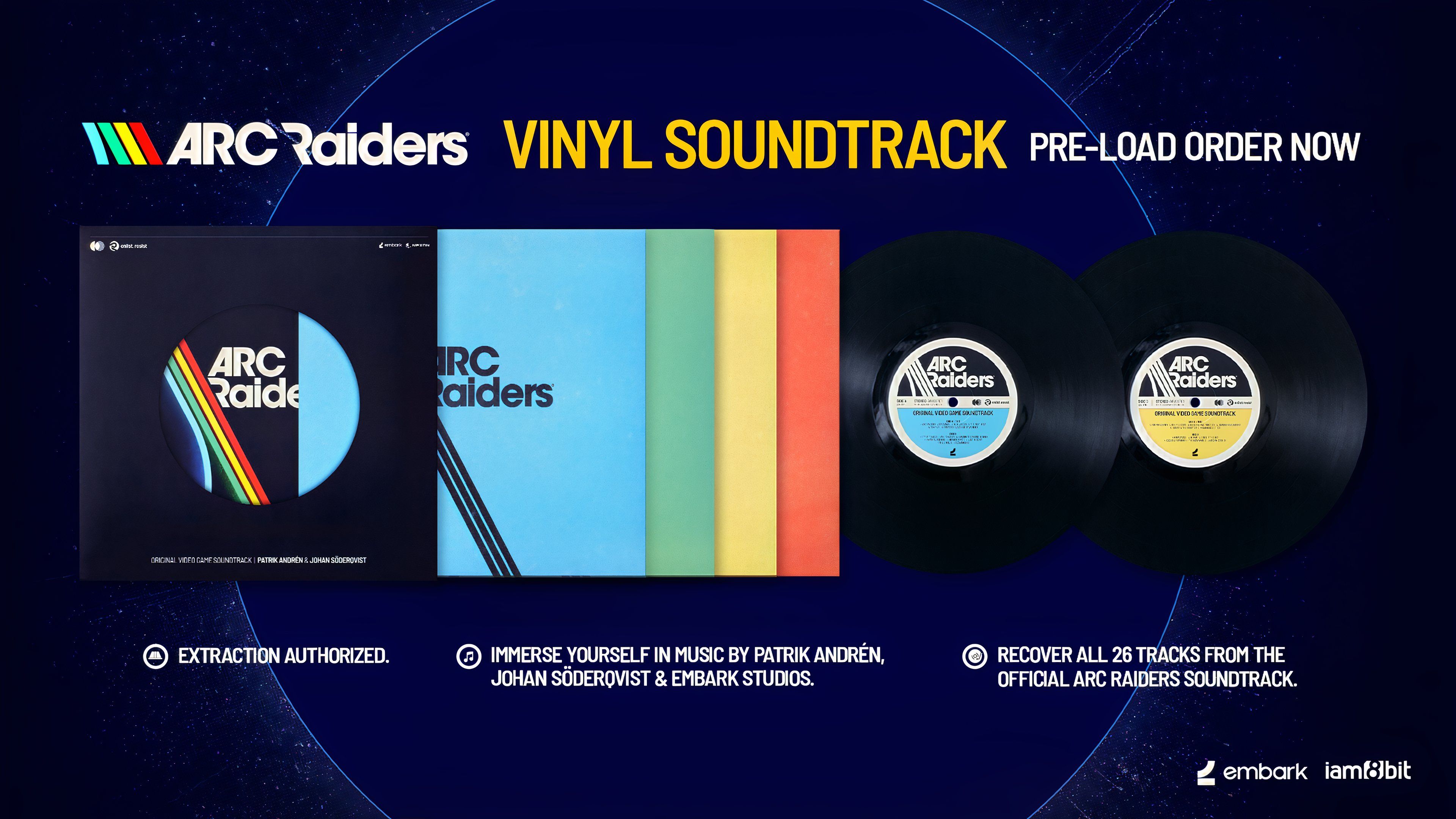 ARC Raiders 2xLP vinyl soundtrack release by iam8bit
