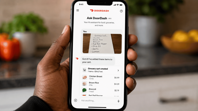 Got dinner inspo? DoorDash’s new AI can turn photos into full grocery ...